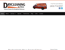 Tablet Screenshot of drycleaningbydave.ca
